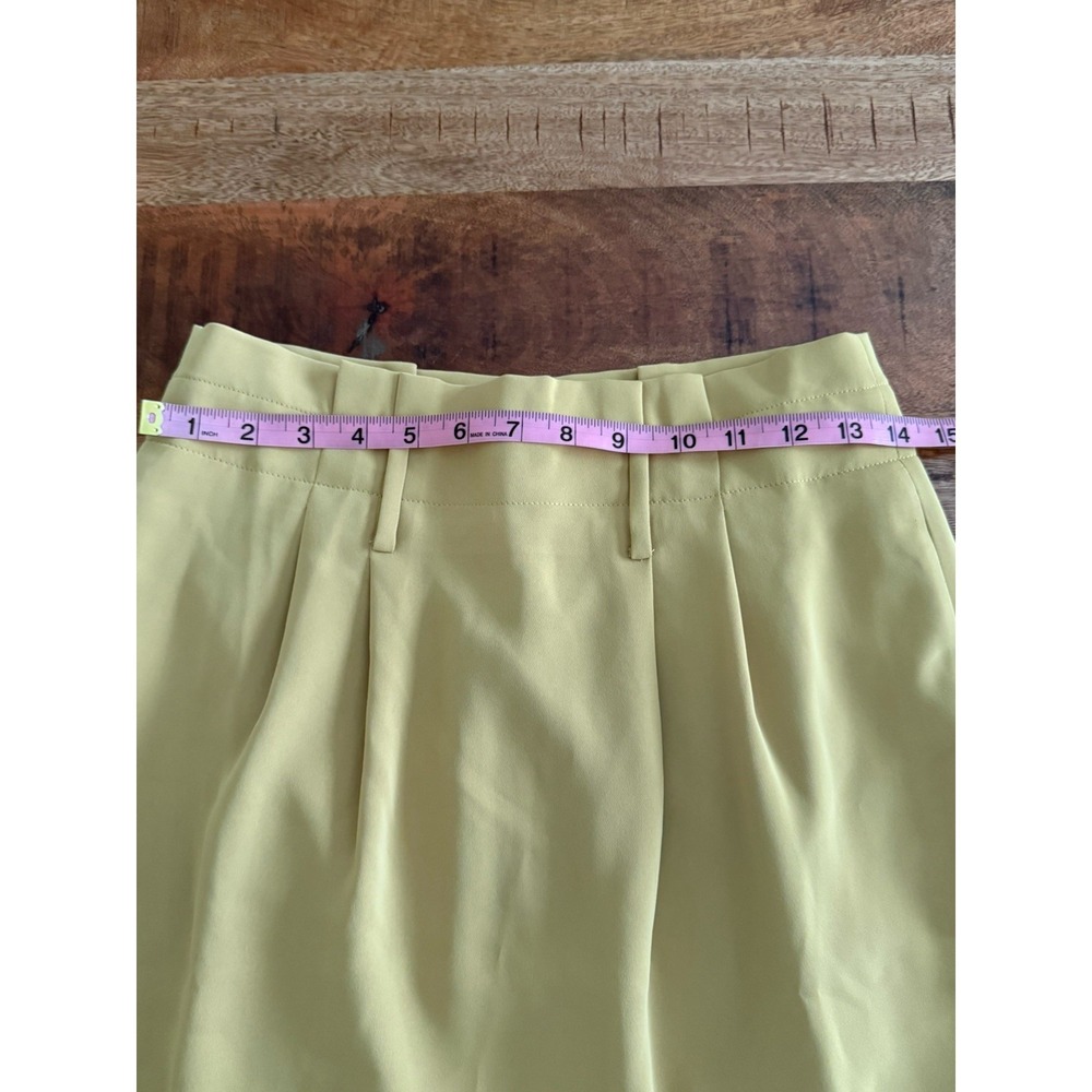 Boden Chartreuse Yellow - Green Midi Pencil Skirt US4 Minimalist Quiet Luxury - Picture 9 of 10